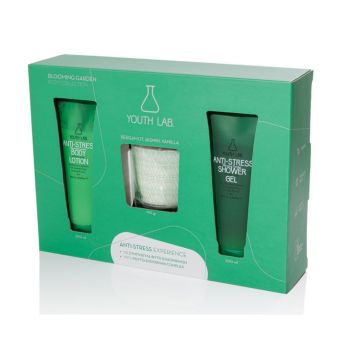 Youth Lab Blooming Garden Body Collection Antistress Body Lotion 200ml & Showergel 200ml & Candle 190g