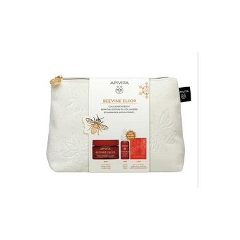 Apivita Promo Beevine Elixir Αντιρυτιδική Κρέμα Ελαφριάς Υφής για Σύσφιξη & Lifting 50ml & Δώρο Ορός Σύσφιξης 10ml & Κρέμα για Μάτια & Χείλη, 1.5ml & Νεσεσέρ