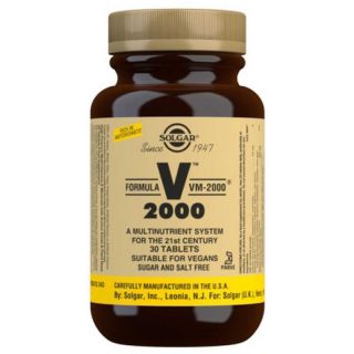 Solgar Formula VM-2000 Φόρμουλα Πολυβιταμίνης Για Ενέργεια & Τόνωση 30 Ταμπλέτες