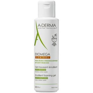 A-Derma Exomega Control Gel Moussant 500ml Υγρό Αφρίζον Καθαριστικό Προσώπου Σώματος για το Ατοπικό και Πολύ Ξηρό Δέρμα