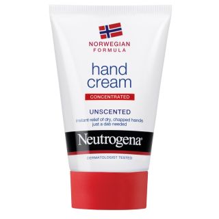 Neutrogena Hand Cream Unscented 75ml Ενυδατική Κρέμα Χεριών για Πολύ Ξηρή ή Σκασμένη Επιδερμίδα χωρίς Άρωμα