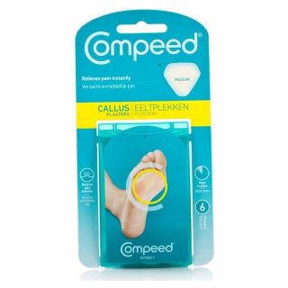 Compeed Callouses Medium 6τμχ Μεσαία Επιθέματα Για Σκληρύνσεις