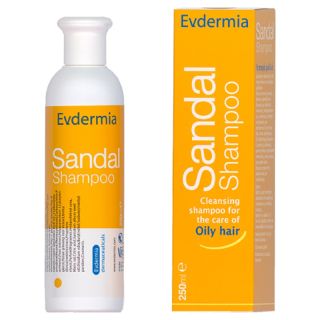 Evdermia Sandal Shampoo 250ml Σμηγματορρυθμιστικό Σαμπουάν για Λιπαρά Μαλλιά