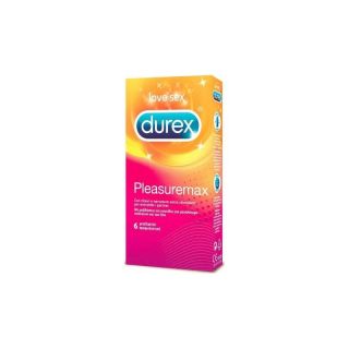 Durex Pleasuremax 6τμχ Διεγερτικά Προφυλακτικά με Ραβδώσεις και Ανάγλυφες Κουκίδες για Μεγαλύτερη Απόλαυση και των 2