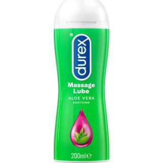 Durex Play Massage Aloe Gel 200ml 2 σε 1 Τζελ με Αλόη για Μασάζ & Λιπαντικό