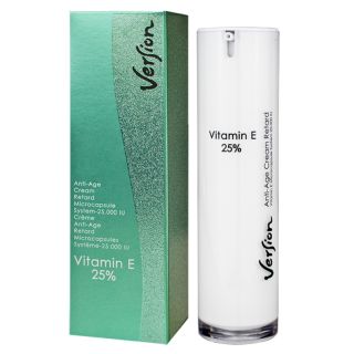 Version Vitamin E 25% 50ml Αντιγηραντική Αναπλαστική Μη Λιπαρή Κρέμα Προσώπου Υψηλής Περιεκτικότητας Βιταμίνης Ε