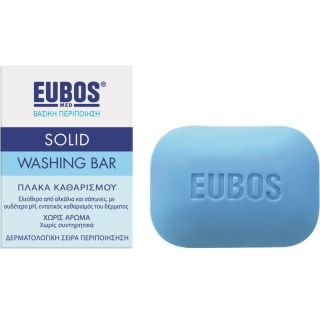 Eubos Solid Blue 125gr Στερεή Πλάκα Καθαρισμού για Πρόσωπο & Σώμα χωρίς Άρωμα