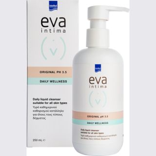 Intermed Eva Intima Wash Original 250ml Απαλό Υγρό Καθημερινού Καθαρισμού της Ευαίσθητης Περιοχής χωρίς Σαπούνι