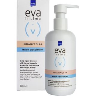 Intermed Eva Intima Wash Extrasept 250ml Απαλό Υγρό Καθαρισμού & Φροντίδας Ευαίσθητης Περιοχής με Έξτρα Αντιμυκητιασική Δράση