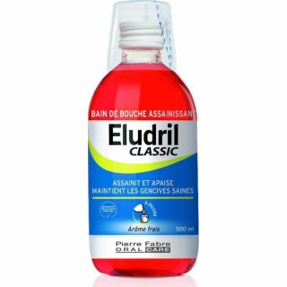 Elgydium Eludril Classic Mouthwash 500ml Στοματικό Διάλυμα Χλωρεξιδίνης 0.10%