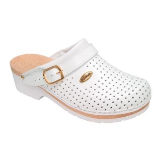 Dr Scholl Σαμπό Ξύλινο Αναπαυτικό Λευκό