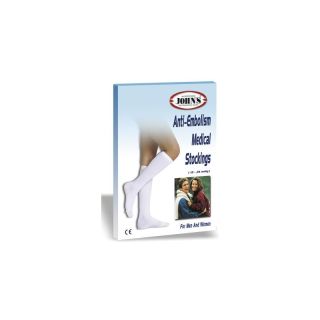 John's Αντιεμβολικές Κάλτσες Κάτω Γόνατος Λευκές