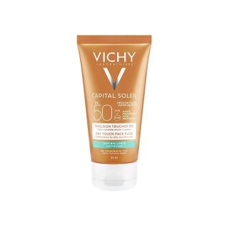 Vichy Capital Soleil Emulsion Dry Touch SPF50+ Λεπτόρρευστη Αντηλιακή Κρέμα Προσώπου Για Ματ Αποτέλεσμα 50ml