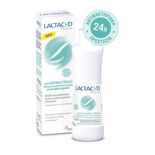 Lactacyd Pharma Antibacterial 250ml Καθαριστικό Ευαίσθητης Περιοχής με Αντιβακτηριακά