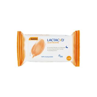 Lactacyd Intimate Wipes Υγρά Μαντηλάκια Για Την Ευαίσθητη Περιοχή 15τμχ