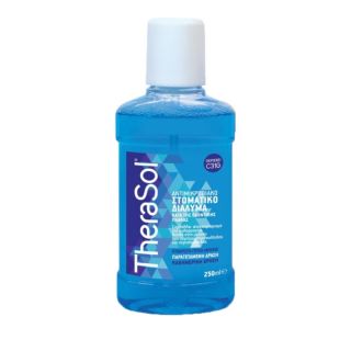 Therasol Μπλε 250ml Ισχυρό αντιμικροβιακό στοματικό διάλυμα, κατά της οδοντικής πλάκας