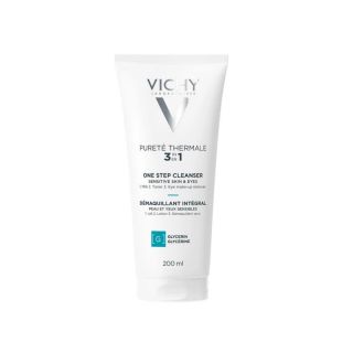Vichy Purete Thermale Demaquillant Integral 3in1 Γαλάκτωμα Καθαρισμού & Τονωτική Λοσιόν & Ντεμακιγιάζ Ματιών 200ml