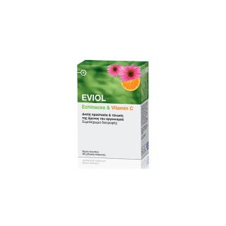 Eviol Echinacea & Vitamin C 30caps Διπλή Προστασία και Τόνωση της Άμυνας του Οργανισμού