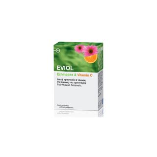 Eviol Echinacea & Vitamin C 60caps Διπλή Προστασία και Τόνωση της Άμυνας του Οργανισμού