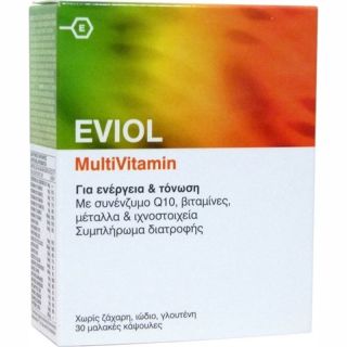 Eviol MultiVitamin 30caps Πολυβιταμίνες για Ενέργεια και Τόνωση