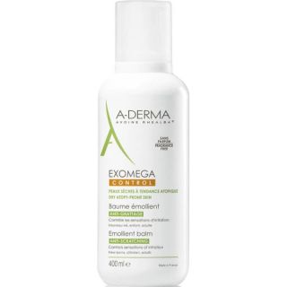 A-Derma Exomega Control Baume Emollient 400ml Για Ατοπικό Και Πολύ Ξηρό Δέρμα