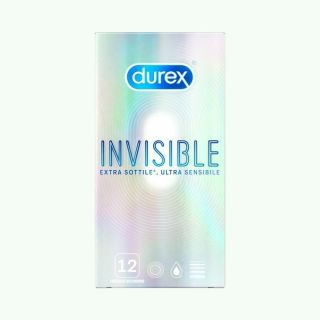 Durex Invisible Extra Sensitive Εξαιρετικά Λεπτά 12 τμχ