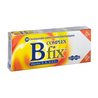 Uni-Pharma B Complex Fix 30 Διασπειρόμενα Δισκία