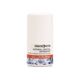 Macrovita Φυσικός Αποσμητικός Κρύσταλλος Roll On Floral 50 ml