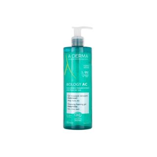 A-Derma Biology AC Gel moussant purifiant 400ml Εξυγιαντικό Αφρίζον Τζελ για Δέρματα με Τάση Ακμής