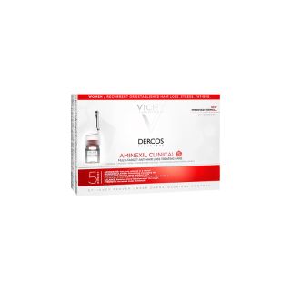 Vichy Dercos Aminexil Clinical 5 Αμπούλες Κατά της Γυναικείας Τριχόπτωσης 21 Αμπούλες x6ml