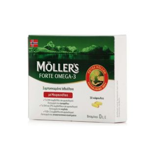 Moller's Forte Omega-3 Μουρουνέλαιο και Ιχθυέλαιο 30 κάψουλες