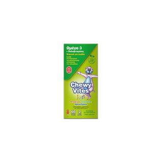 Vican Chewy Vites Ωμέγα 3 Συμπλήρωμα διατροφής για παιδιά 60 μασώμενα ζελεδάκια