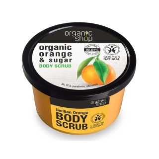 Natura Siberica Organic Shop Body Scrub Sicilian Orange & Sugar 250ml Scrub σώματος με Πορτοκάλι