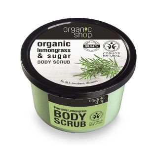 Natura Siberica Organic Shop Body Scrub Provancal Lemongrass & Sugar 250ml Scrub σώματος με Λεμονόχορτο