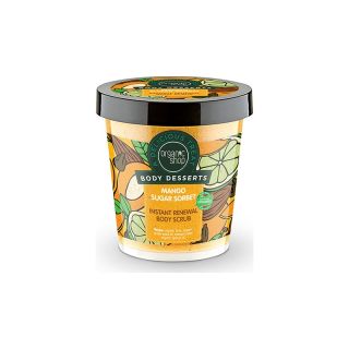 Natura Siberica Organic Shop Body Desserts Mango Sugar Sorbet 450ml Απολεπιστικό σώματος άμεσης ανανέωσης με Μάνγκο & Ζάχαρη