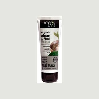 Natura Siberica Organic Algae & Sea Mud Face Mask 75ml Μάσκα προσώπου Θαλασσινής λάσπης για σύσφιξη των πόρων