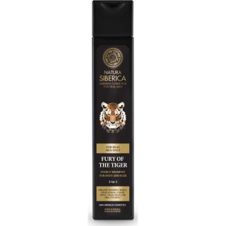 Natura Siberica Men Energy Shampoo for Body and Hair Fury of the Tiger 250ml Σαμπουάν για το σώμα και τα μαλλιά 2 σε 1