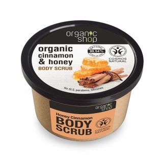 Natura Siberica Organic Shop Body scrub Honey Cinnamon 250ml Scrub σώματος Κανέλα και Μέλι