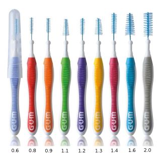 Gum Trav-ler Cylindrical Μεσοδόντια 6τμχ.Βουρτσάκια με επαναστατικό σχεδιασμό για αποτελεσματικό μεσοδόντιο καθαρισμό.