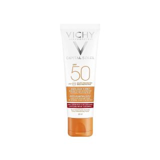 Vichy Capital Soleil Anti-Ageing 3in1 SPF50 Αντηλιακή Κρέμα Προσώπου με Αντιγηραντική Δράση 50ml
