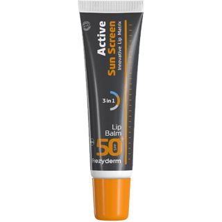 Frezyderm Active Sun Screen Lip Balm SPF50+ Ενεργή Αντηλιακή Προστασία Χειλιών 15ml
