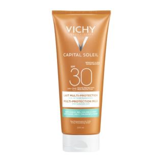 Vichy Capital Soleil Multi Protection Milk SPF30 200ml Αντιηλιακό Γαλάκτωμα με Υαλουρονικό Οξύ