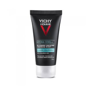 Vichy Homme Hydra Cool+ Ανδρικό Ενυδατικό Τζελ για Άμεση Αίσθηση Δροσιάς με Υαλουρονικό Οξύ 50ml