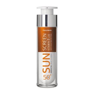 Frezyderm Sun Screen Vitamin D Like Cream to Powder SPF50+ Αντηλιακή Κρέμα Προσώπου Με Οφέλη Βιταμίνης D 50ml