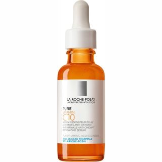 La Roche-Posay Pure Vitamin C10 Serum Αντιοξειδωτικός, Αντιρυτιδικός, Αναζωογονητικός Ορός Λάμψης με Βιταμίνη C - 30ml