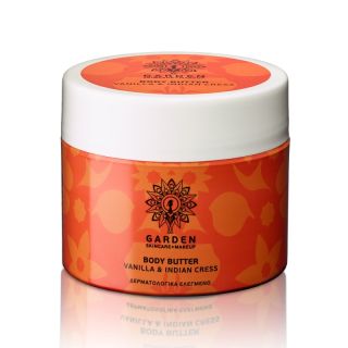 Garden of Panthenols Body Butter Vanilla & Indian Cress Θρεπτικό Και Ενυδατικό Βούτυρο Σώματος Με Ινδοκάρδαμο 200ml