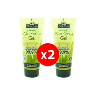 Optima Pomo Organic Aloe Vera Gel Ενυδατικό Τζελ Σώματος 2x200ml -50% Στο 2ο Προϊόν
