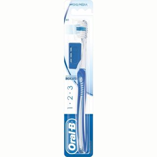 OralB Indicator 1-2-3 Οδοντόβουρτσα Μέτρια 40mm,