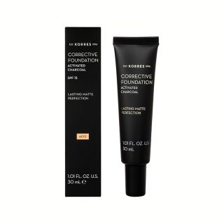 Korres Corrective Foundation Activated Charcoal ACF2 Spf15 30ml Διορθωτικό make-up με Ενεργό Άνθρακα