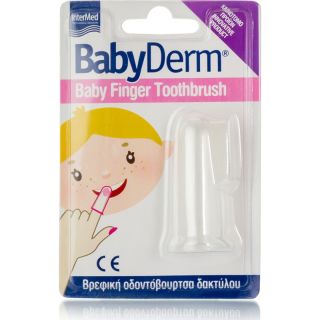 Intermed Babyderm Baby Finger Toothbrush Βρεφική Οδοντόβουρτσα Δακτύλου 1τμχ.